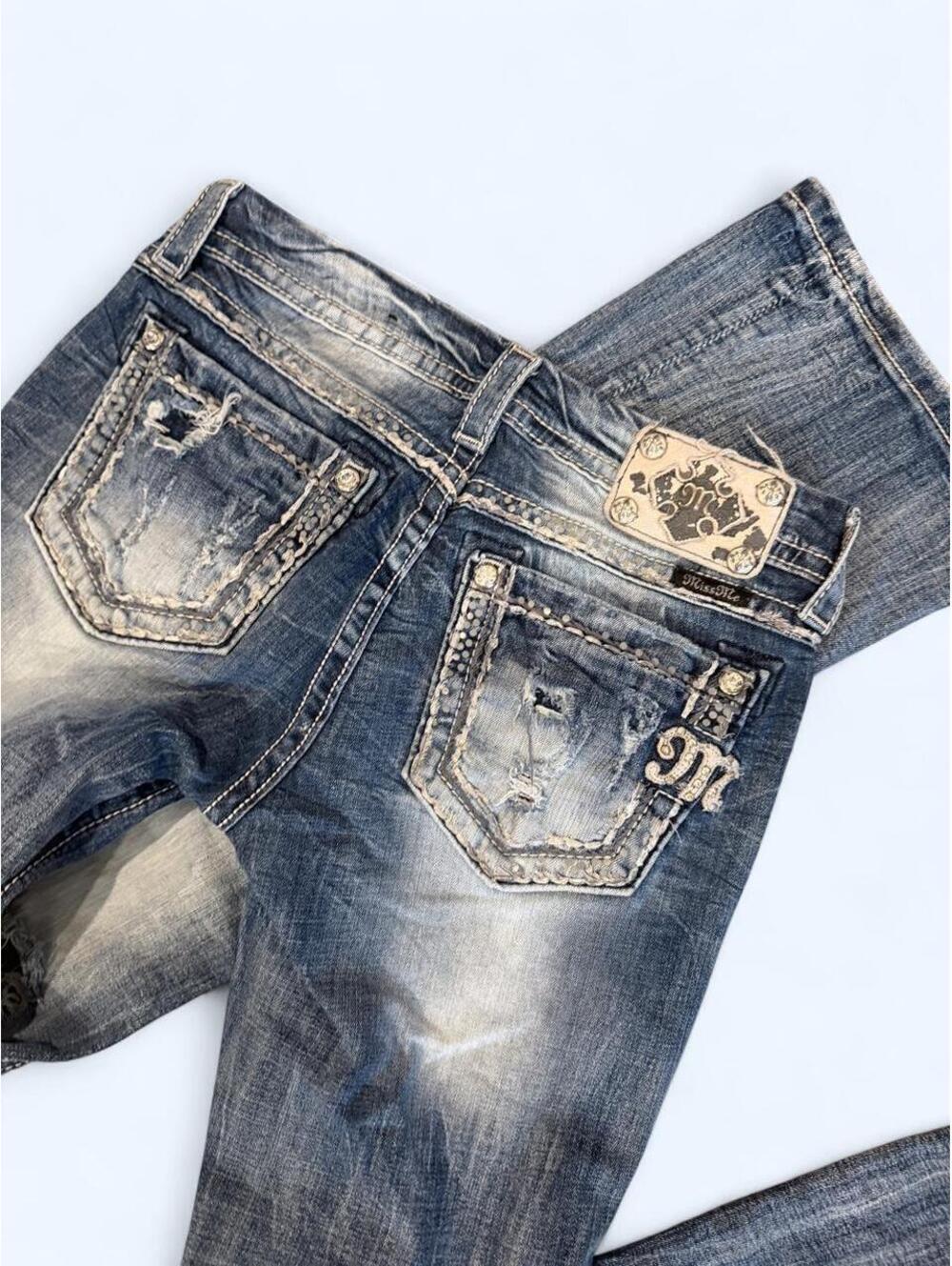 Miss Me Women's Blue and Navy Jeans